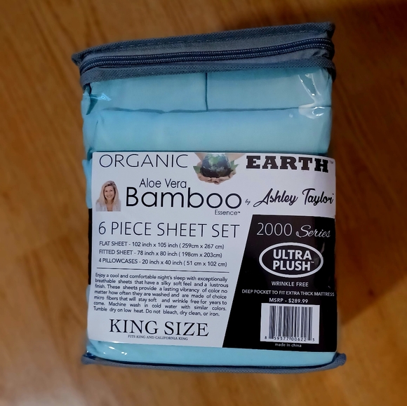 🆕Ashley Taylor Organic Aloe Vera Bamboo 6- - Picture 3 of 3